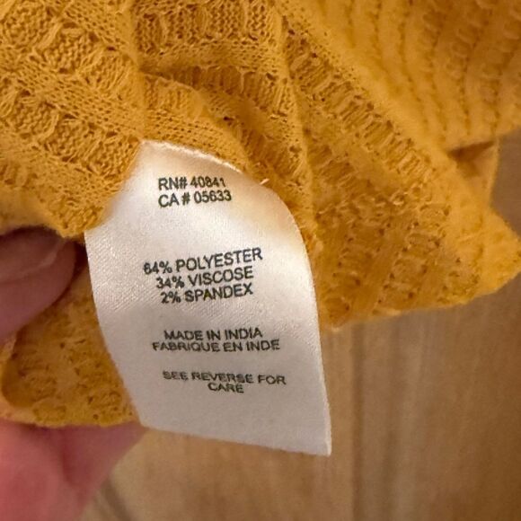 Aventura Women’s Tie Knot Button Down Short Sleeve Shirt Size Medium - Picture 3 of 9